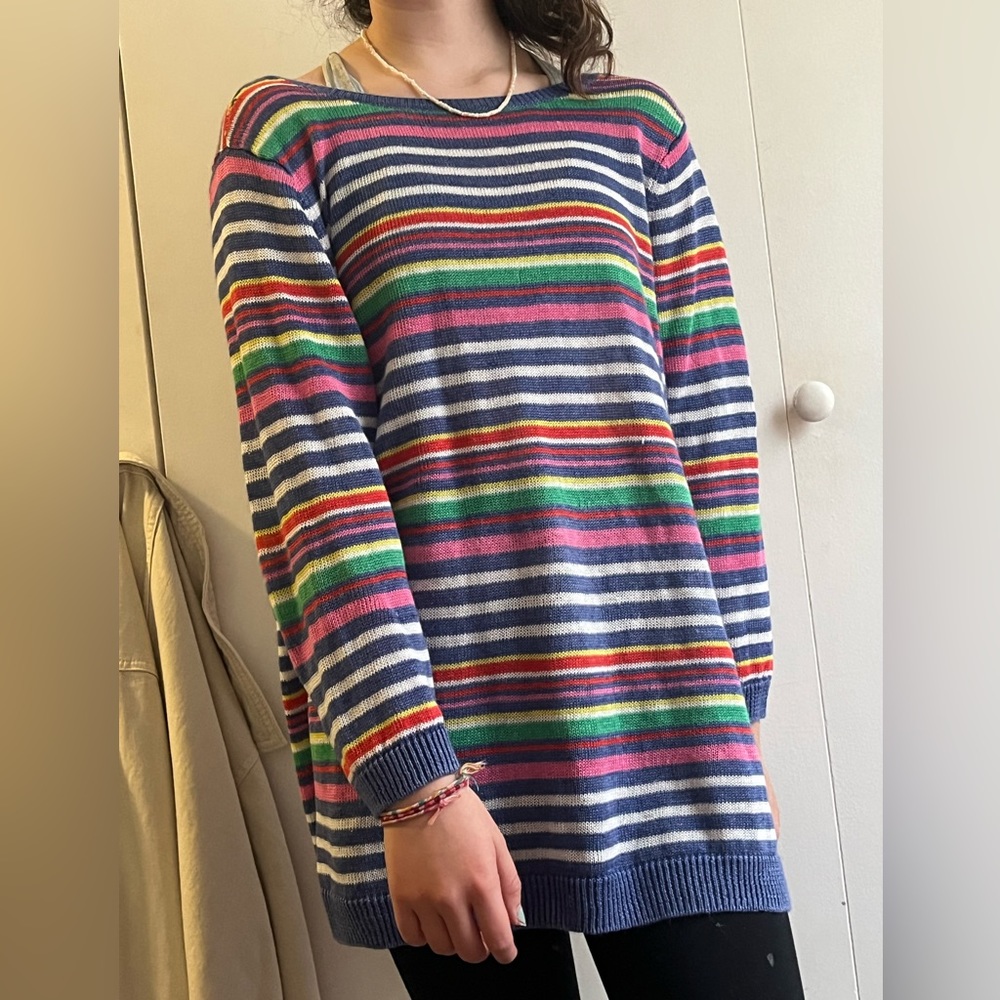 STRIPED KNIT SWEATER